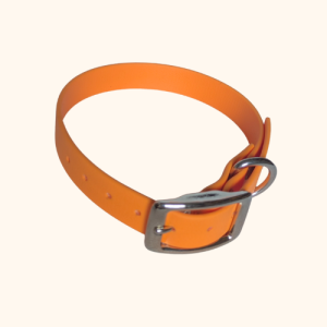 collier en biothane orange
