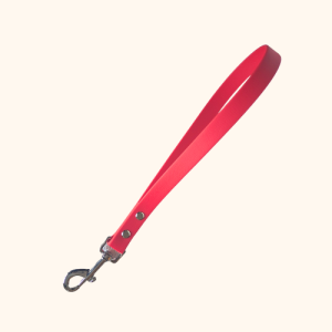 poignée en biothane rouge