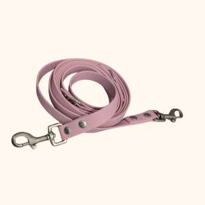 laisse multiposition hexa rose pale